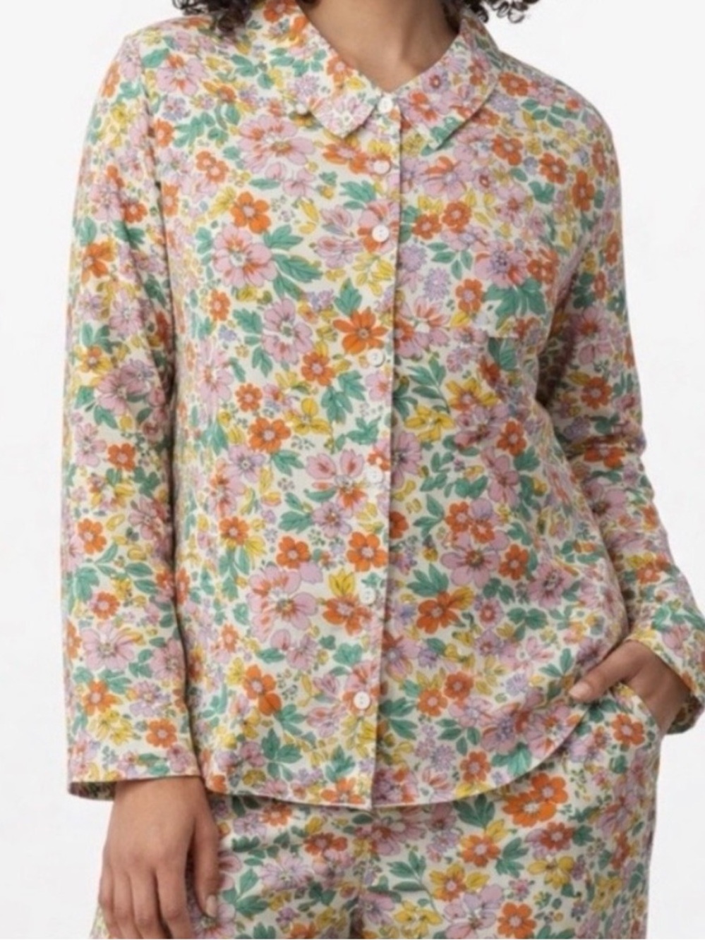 NWT Piyama long sleeve and pants Marlon Set in Bright Bloom 14-16 - Picture 2 of 8